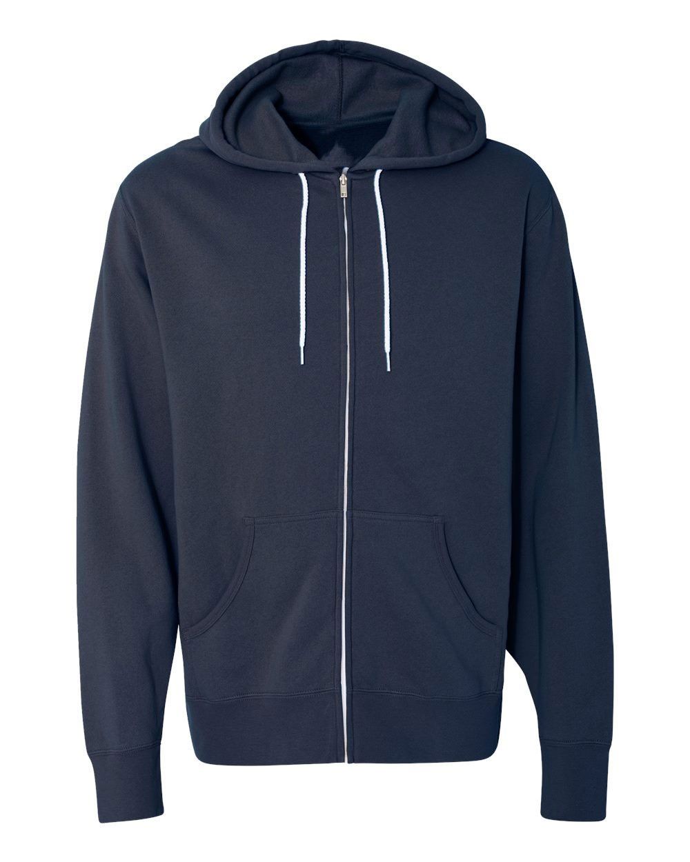 Black Zip Hooded Sweatshirt